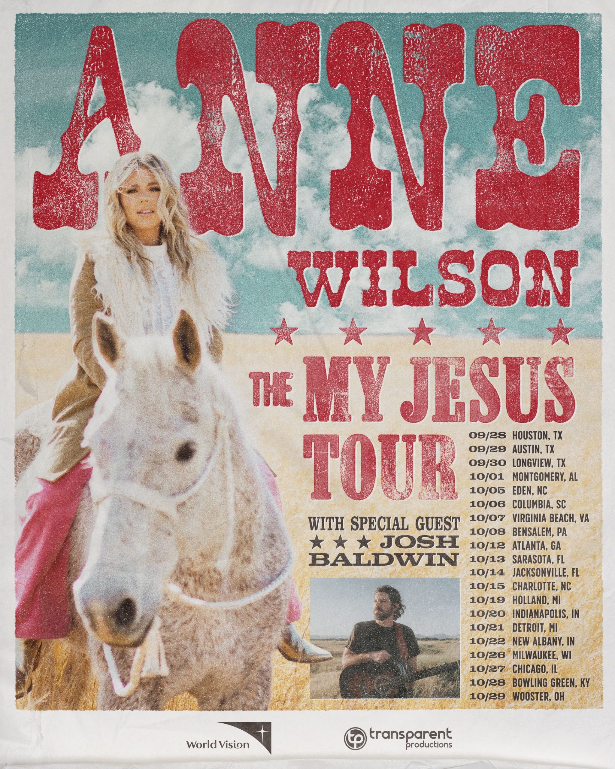 ANNE WILSON ANNOUNCES HER HEADLINING MY JESUS TOUR
