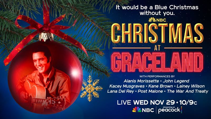 MUSIC’S BIGGEST STARS SET TO PERFORM ON ‘CHRISTMAS AT GRACELAND,’ SET FOR NOV. 29 ON NBC AND PEACOCK