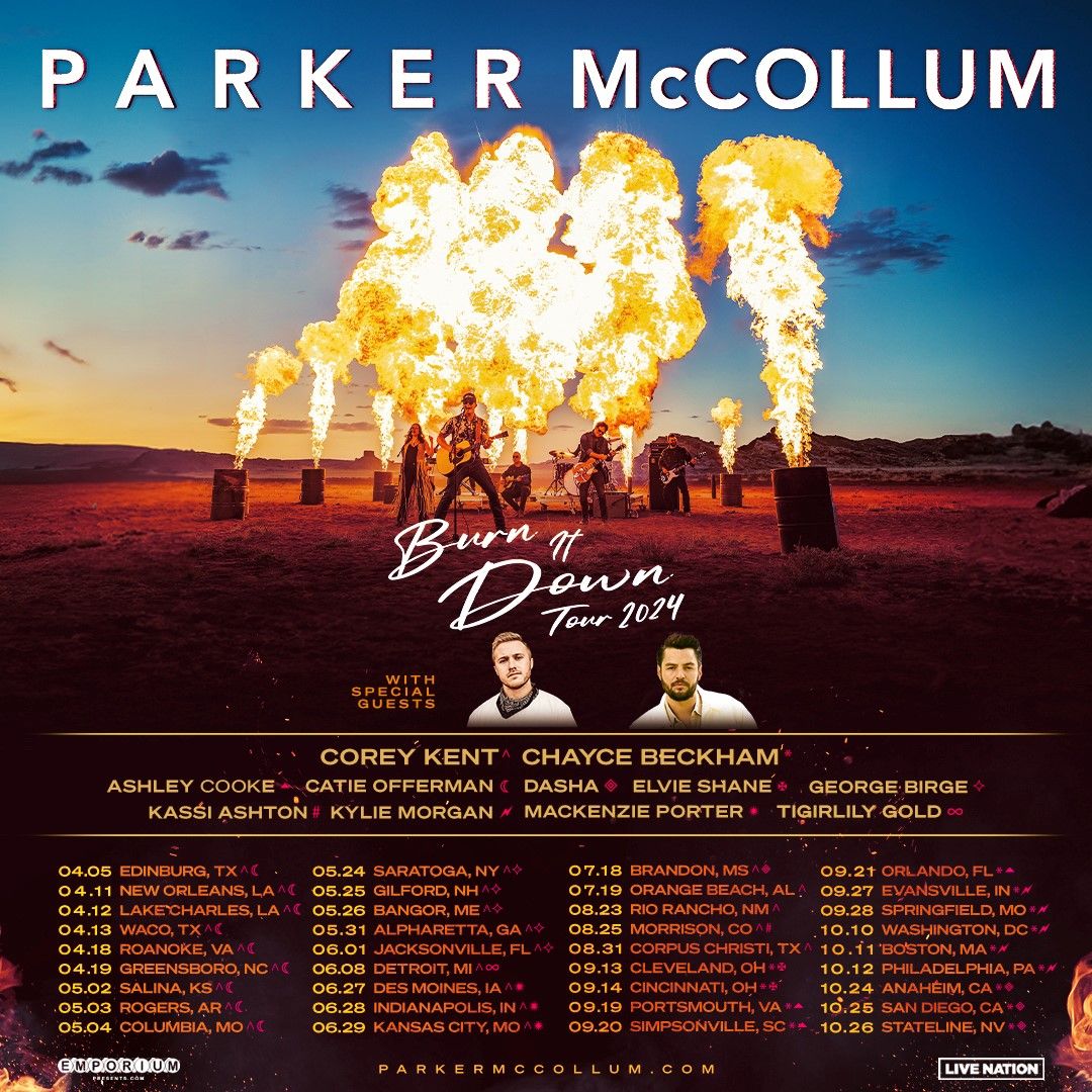 Parker McCollum Extends Burn It Down Tour – Adding 13 Dates This Fall