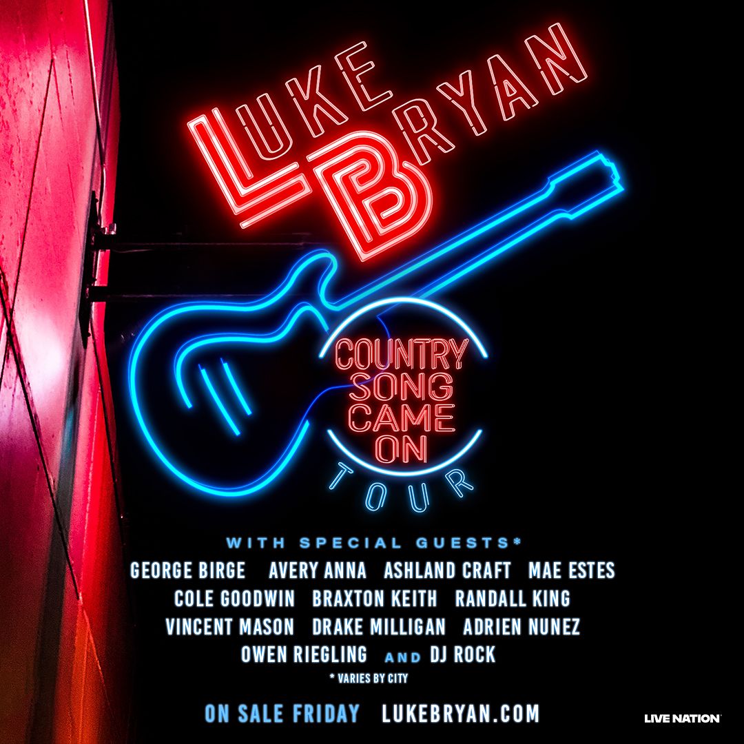 Luke Bryan Announces “Country Song Came On Tour”