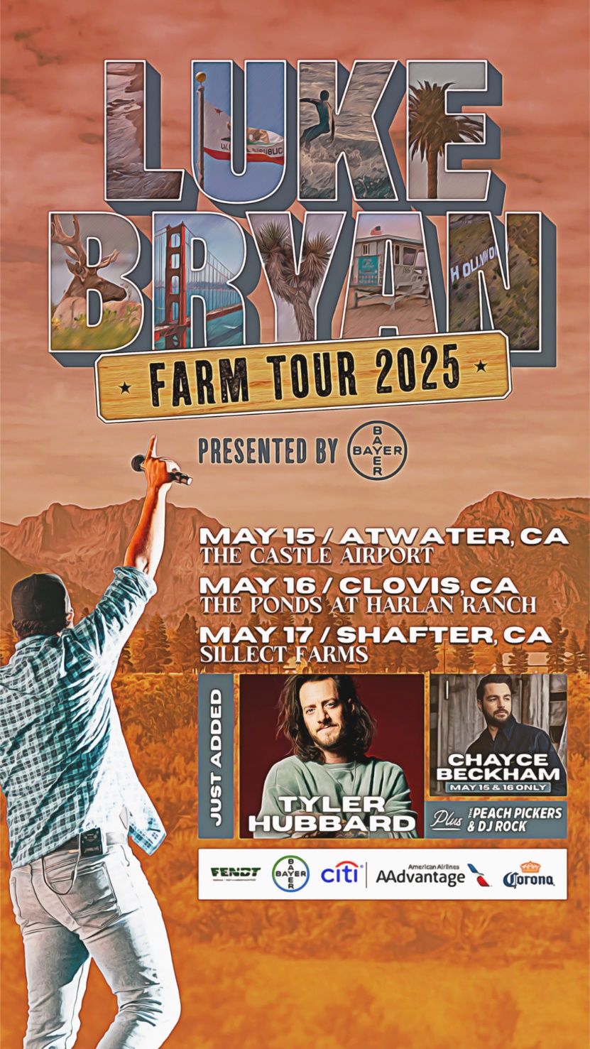 Luke Bryan Announces Full Line Up for Spring Dates of Farm Tour 2025