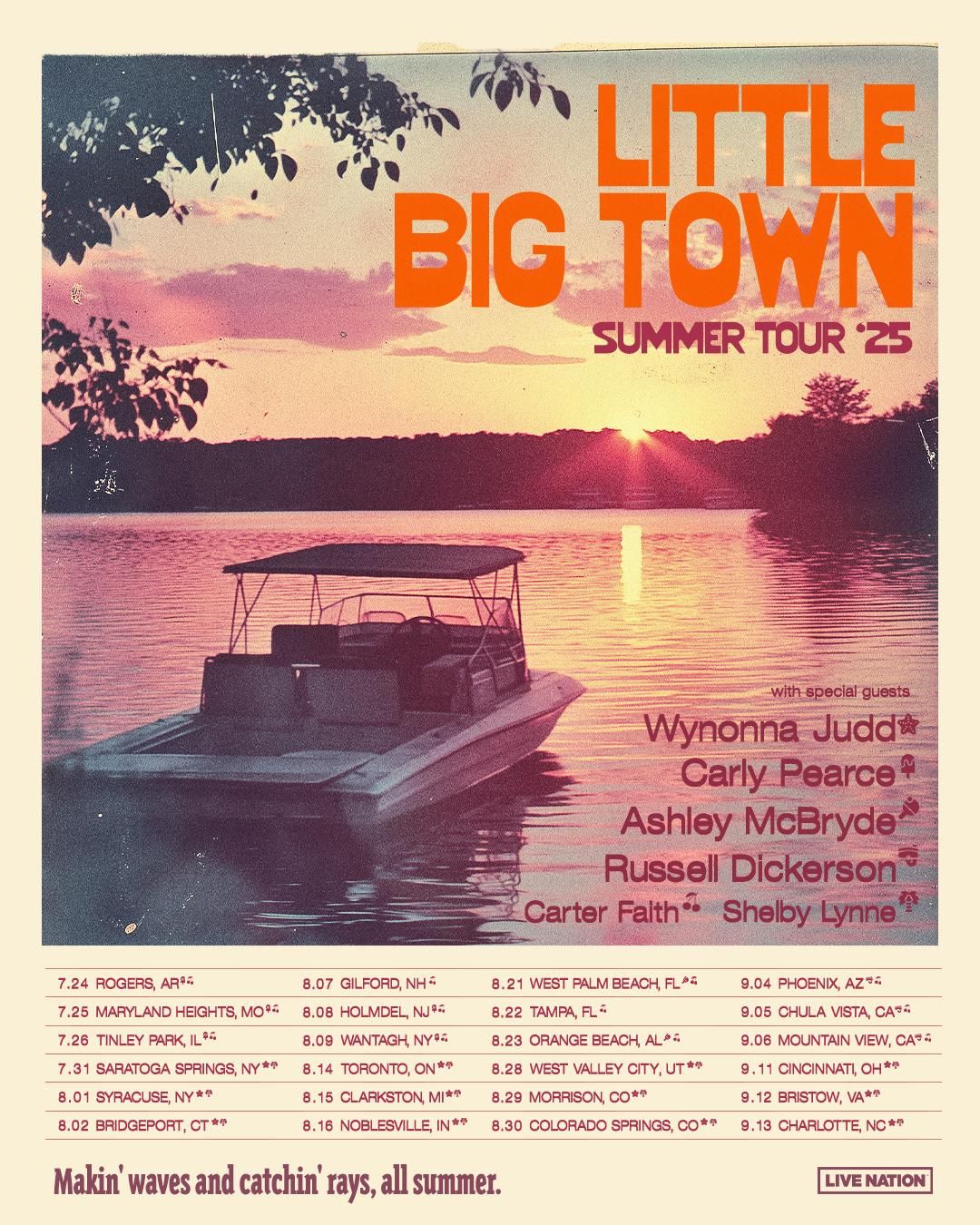 LITTLE BIG TOWN ANNOUNCES SUMMER TOUR ‘25