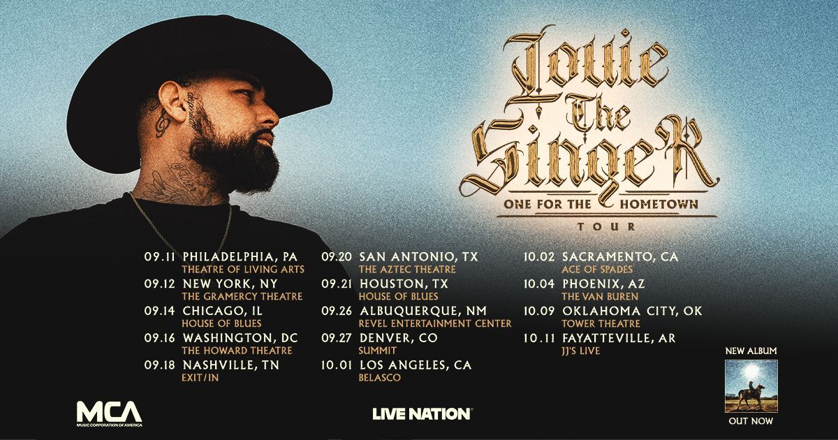 LOUIE THESINGER ANNOUNCES 14-CITY ONE FOR THE HOMETOWN HEADLINE TOUR