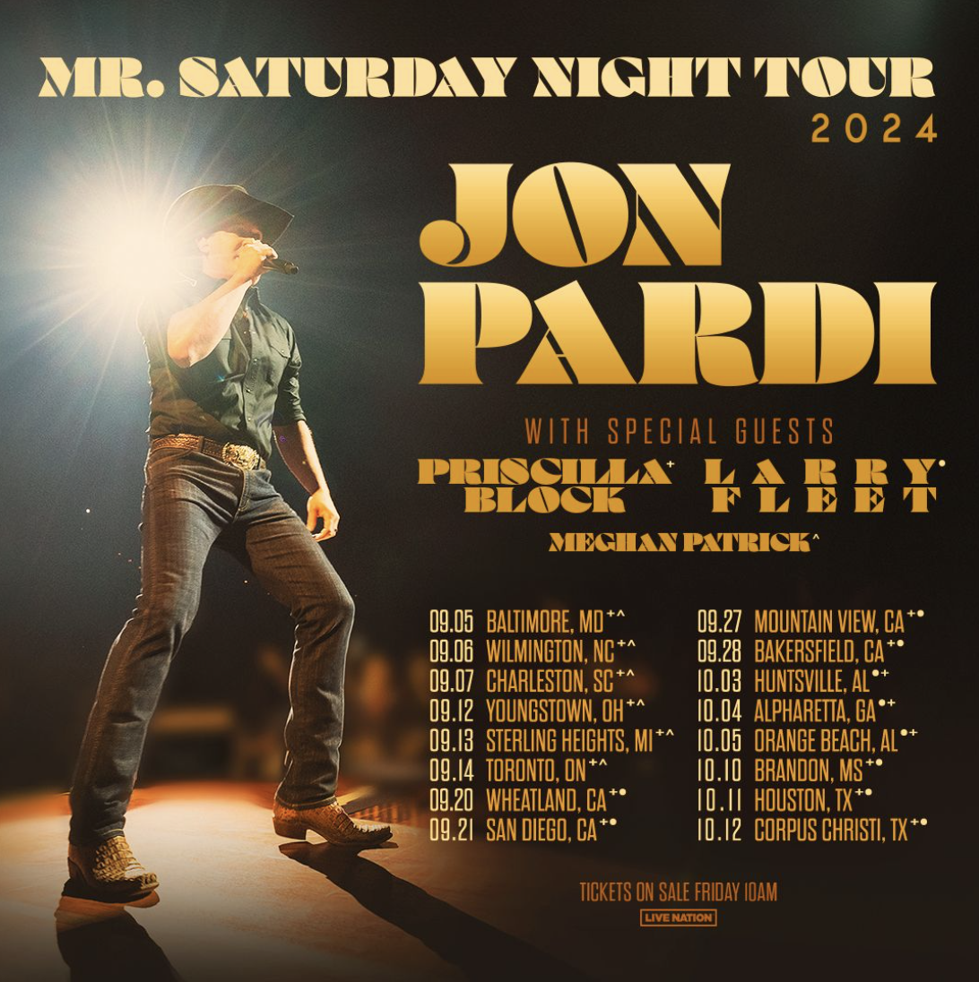COUNTRY STAR JON PARDI EXTENDS HIS MR. SATURDAY NIGHT TOUR - MCA