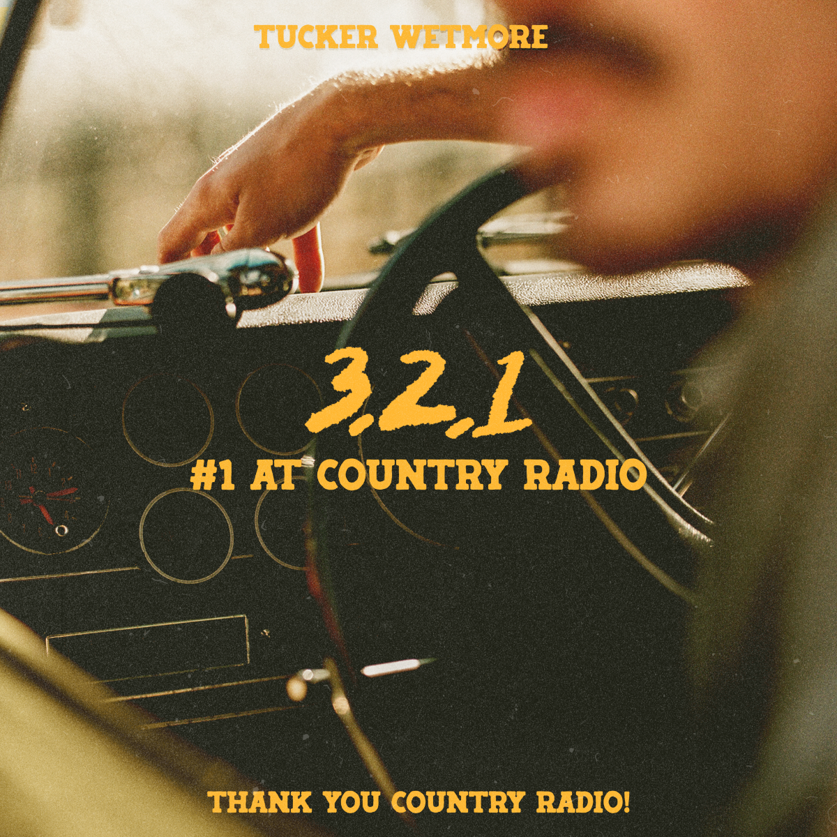 “3,2,1” BLAST OFF: TUCKER WETMORE NOTCHES SECOND NO. 1 AT COUNTRY RADIO WITH “3,2,1”